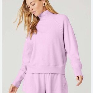 Alo Yoga Waffle Weekend Escape Mock Neck